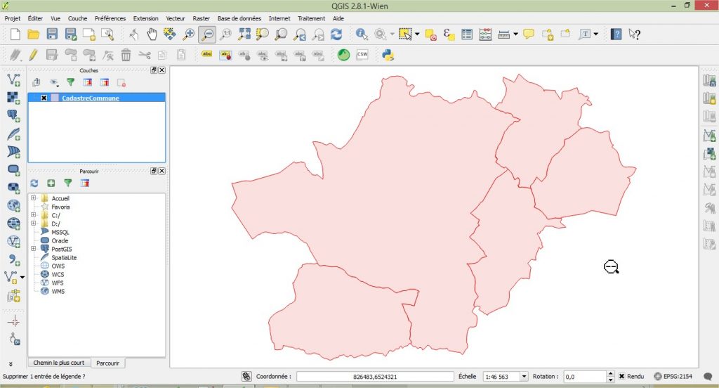 Impuls'Map - Tutoriel - Afficher des données vectorielles dans Qgis - Visualiser données