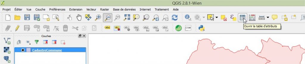 Impuls'Map - Tutoriel - Afficher des données vectorielles dans Qgis - Affichage Attributs