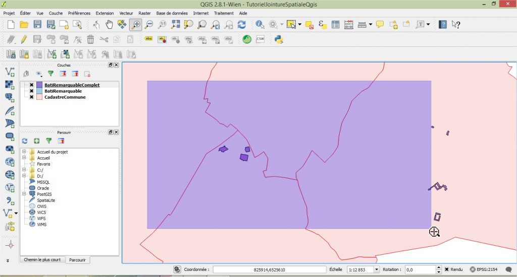 Impuls'Map - Tutoriel - Jointure Spatiale avec Qgis - Vérification Visuelle