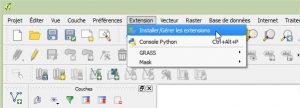 Impuls'Map - Tutoriel - Effectuer Pochoir Masque QGIS - Activer Extension Mask