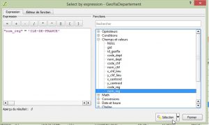Impuls'Map - Tutoriel - Effectuer Pochoir Masque QGIS - Sélection Expression