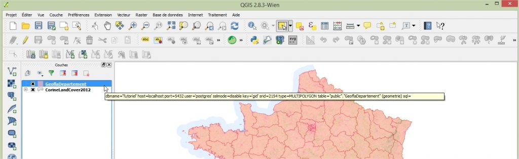 Impuls'Map - Tutoriel - Effectuer Pochoir Masque QGIS - Couche Surbrillance