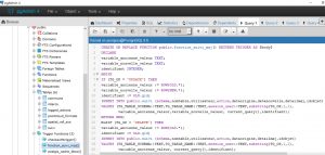Tutoriel Impuls'Map - Trigger suivi mises à jour PostgreSQL PostGIS - Create Trigger Function