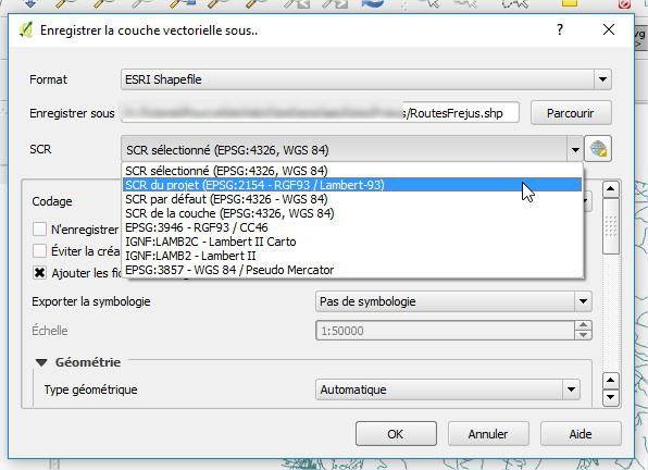 Impuls'Map - Tutoriel - Exploiter OSM QGIS - QGIS Enregistrer couche